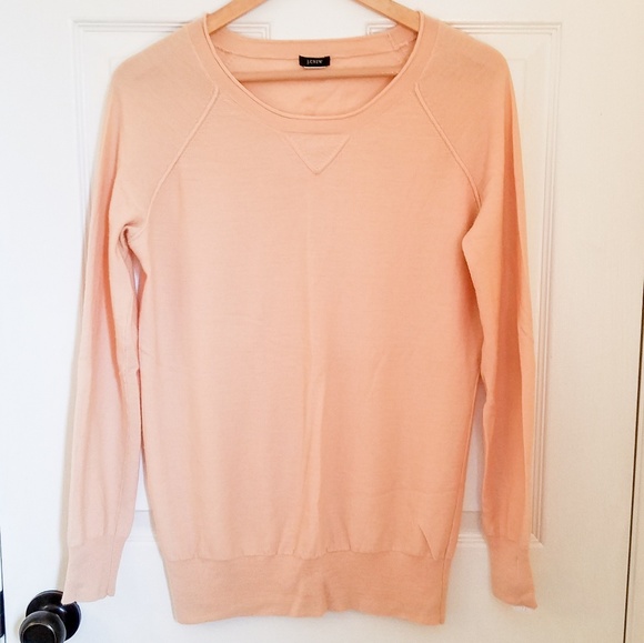 J. Crew Sweaters - J.Crew 100% Merino Wool Blush Sweater- NWOT